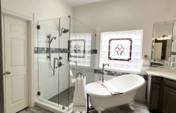 Shower, Tub and Vanities featured in the Lost Creek Vintage Charm Gallery - Master Bath -Fort Worth TX, Bathroom Renovation by Stanton and Company