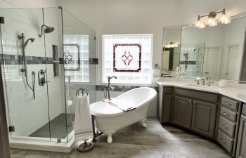 Shower, Tub and Vanities featured in the Lost Creek Vintage Charm Gallery - Master Bath -Fort Worth TX, Bathroom Renovation by Stanton and Company