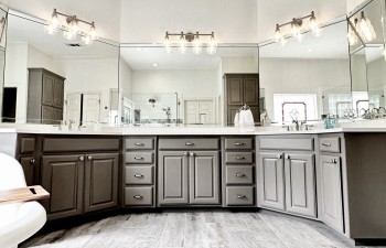 New Vanities featured in the Lost Creek Vintage Charm Gallery - Master Bath -Fort Worth TX, Bathroom Renovation by Stanton and Company