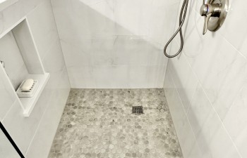 Renovated Master Bath shower by Stanton and Company in Aledo, TX