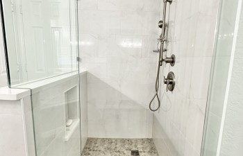 Renovated Master Bath shower by Stanton and Company in Aledo, TX