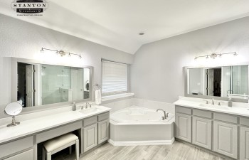 Remodeled Master bath in Aledo, TX by Stanton and Company