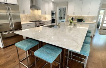 The kitchen of a Total Renovation of an Overton Park house - Fort Worth - Whole House transformation by Stanton & Company