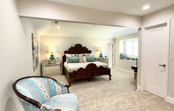 Master Bedroom sitting area of an Overton Park house - Fort Worth - Whole House transformation by Stanton & Company