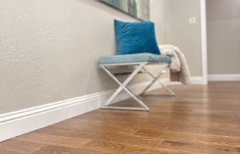 New Wood Flooring living room of Overton Park - Fort Worth - Whole House transformation by Stanton & Company