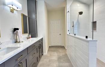 Bathroom renovation from the Chapel Creek Upstairs Renovation by Stanton and Company