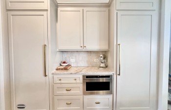 Another view of the cabinets installed during a complete kitchen remodel by Stanton and Company Walsh Ranch, Aledo TX